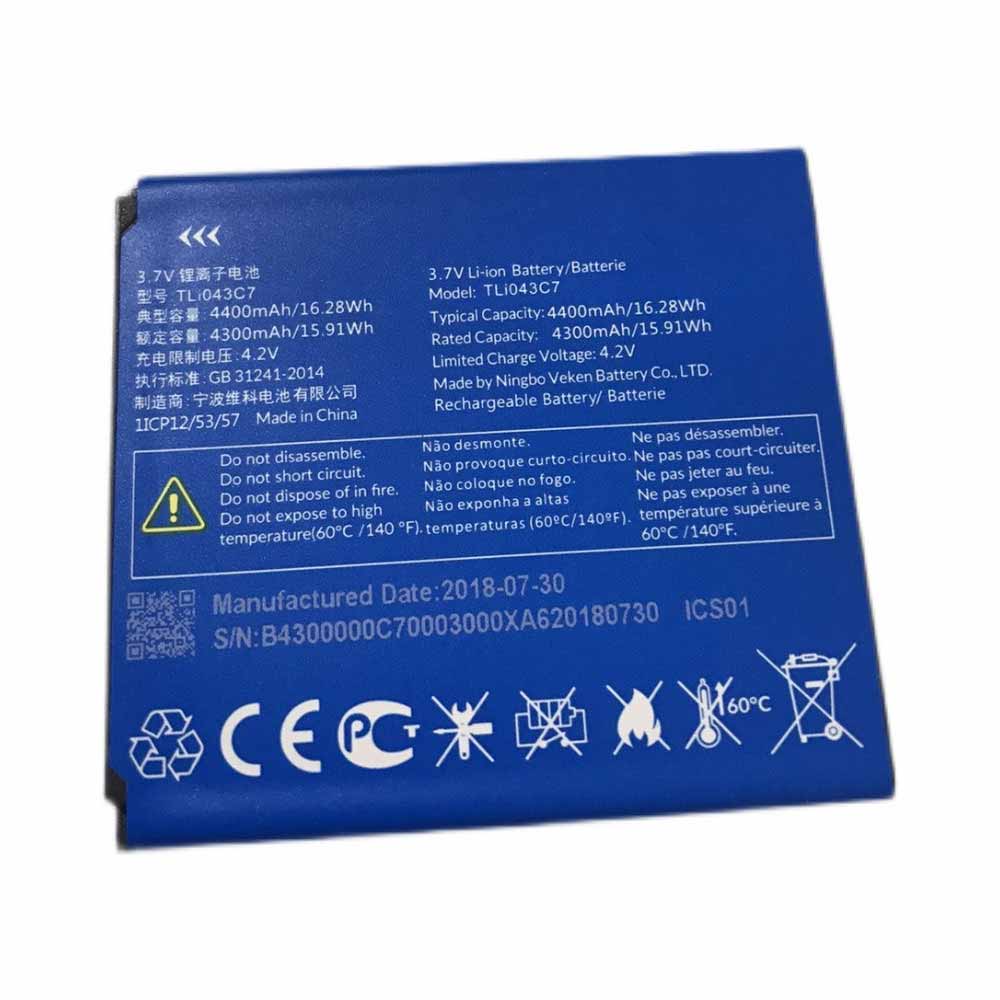 Batería para OneTouch-OT-800/802-799A/alcatel-TLi043C7